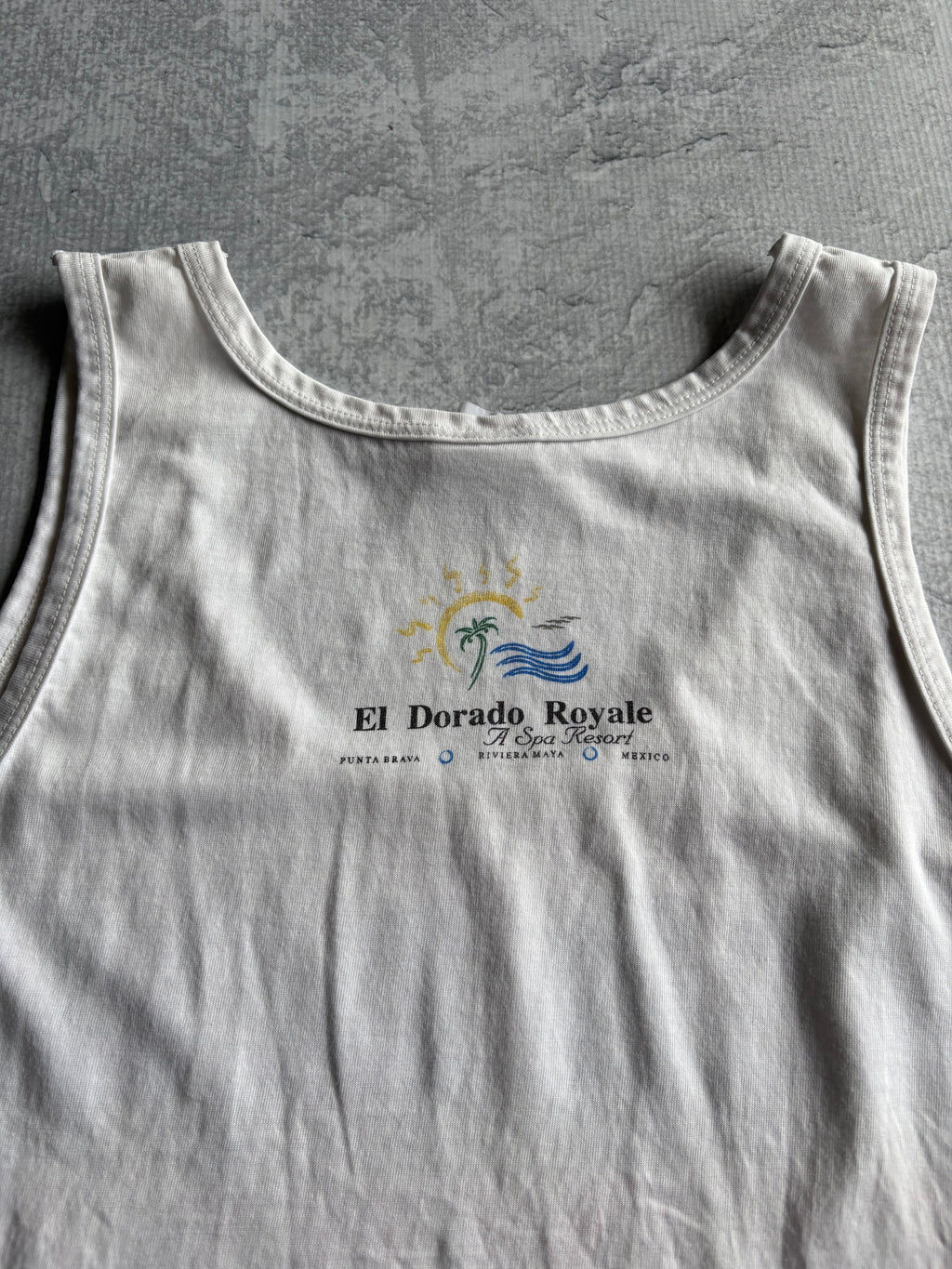 Vintage 90s Bad Dog Tequila Funny Comedy White Tank Top - L