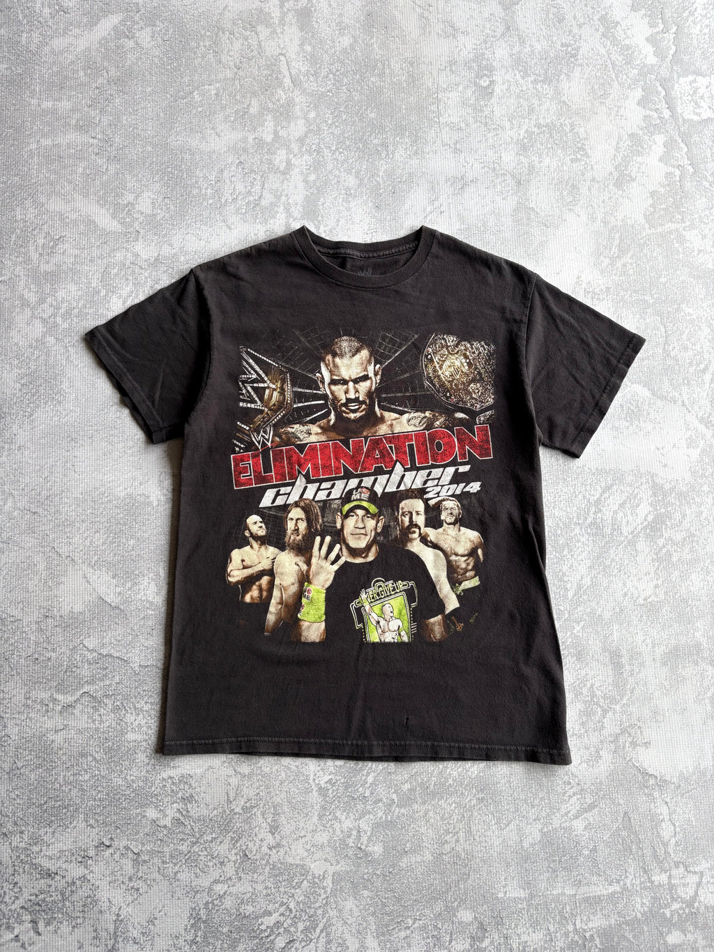 2014 WWE Elimination Chamber Wrestling Tee Shirt - M