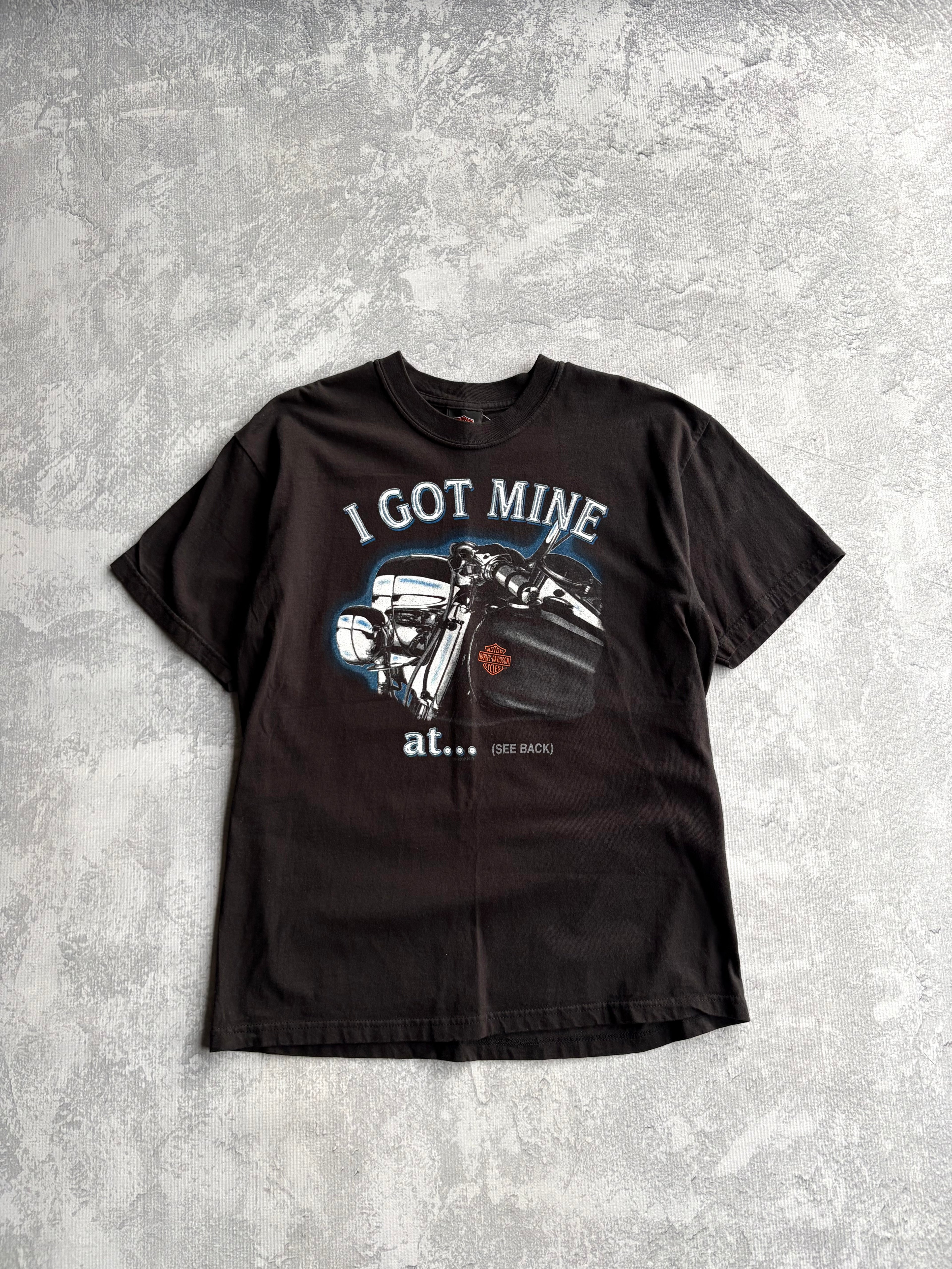 Vintage 2002 Harley Davidson I Got Mine Biker Tee Shirt - L