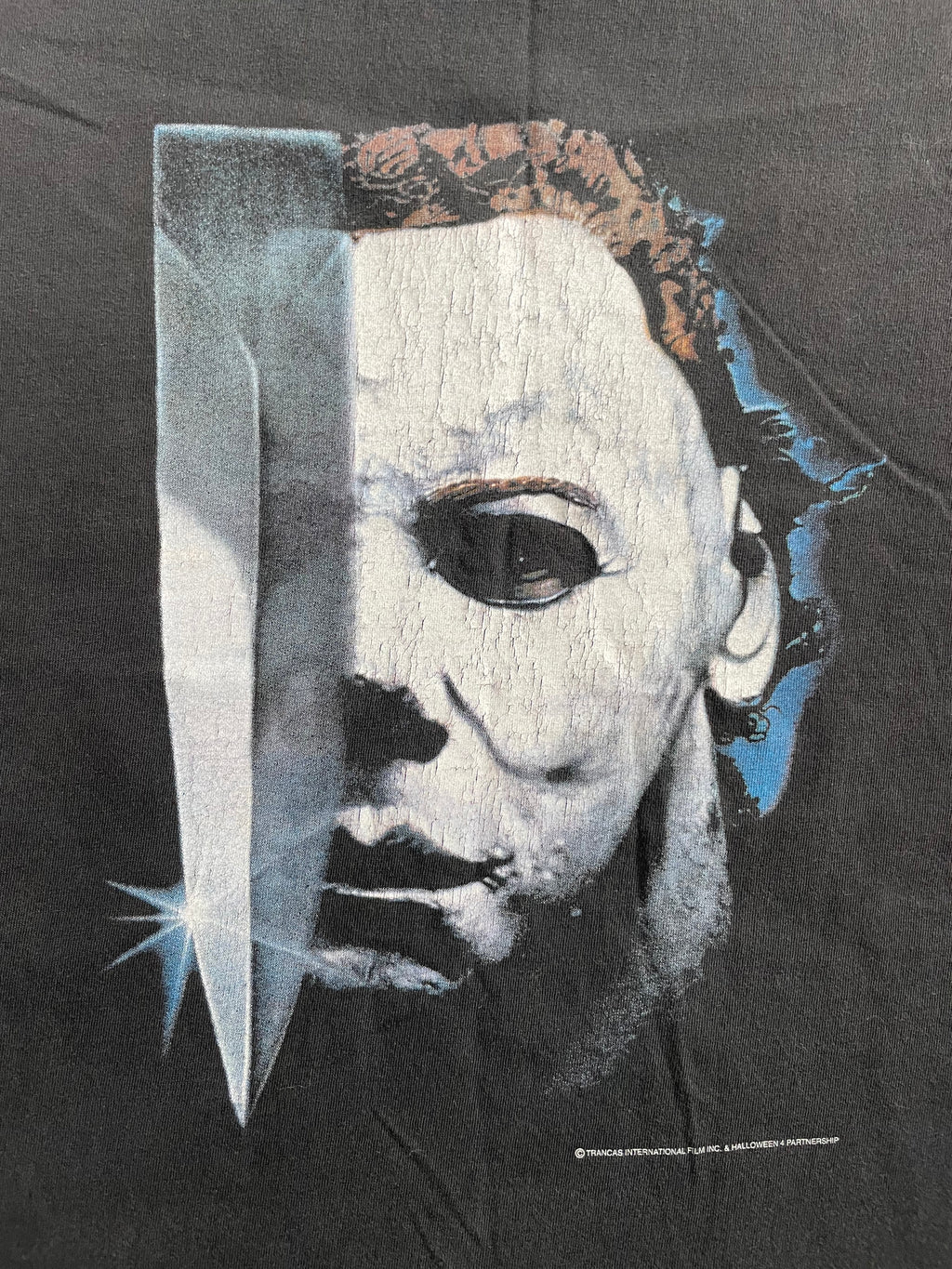 Vintage 90s Michael Myers Halloween Horror Movie Tee Shirt - XL