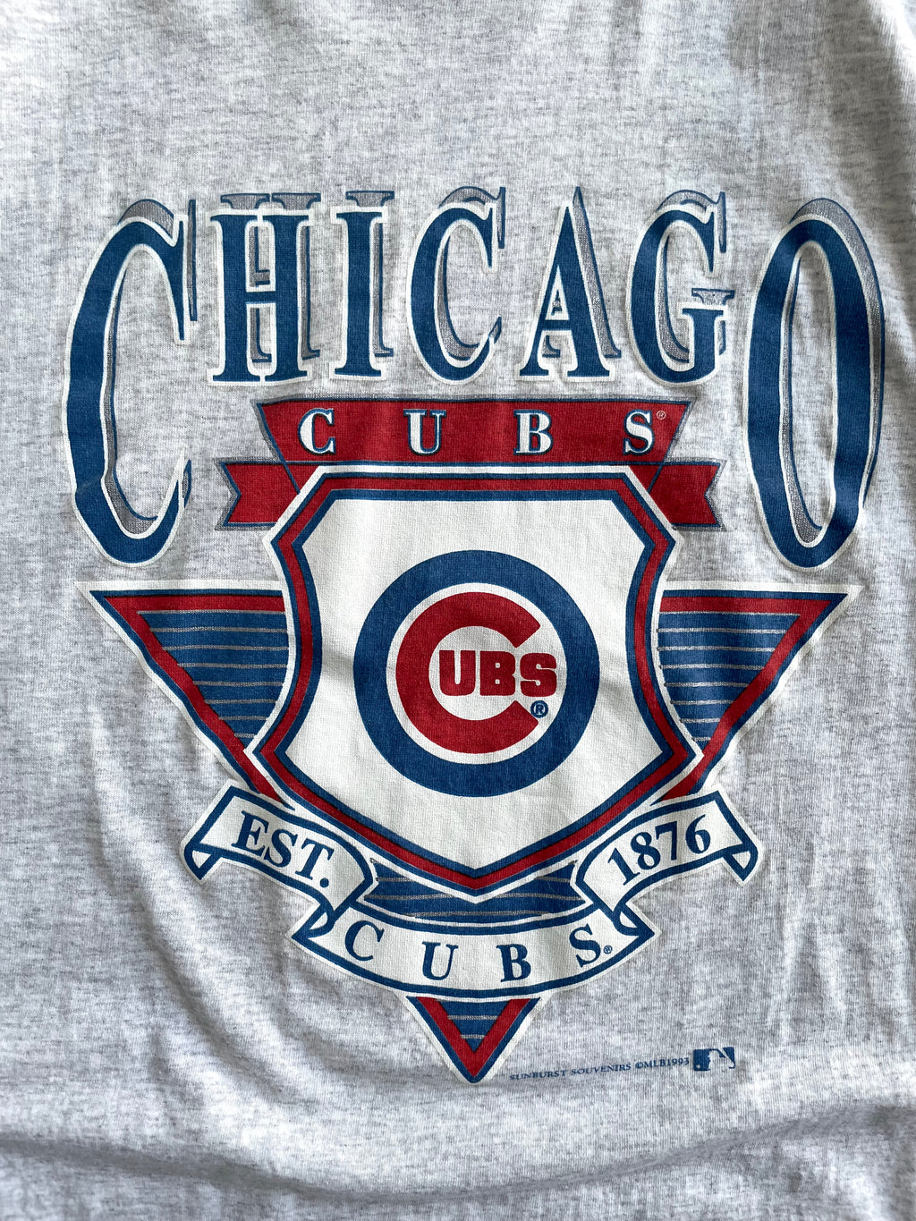 Vintage 1993 Chicago Cubs MLB Sunburst Souvenirs Tee Shirt - XL