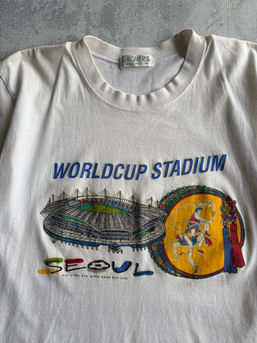 Vintage 2001 Seoul World Cup Stadium Promo Tee Shirt - M