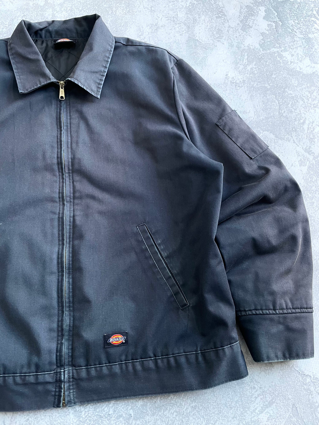 Vintage Dickies Faded Navy Canvas Worker Jacket - XLT