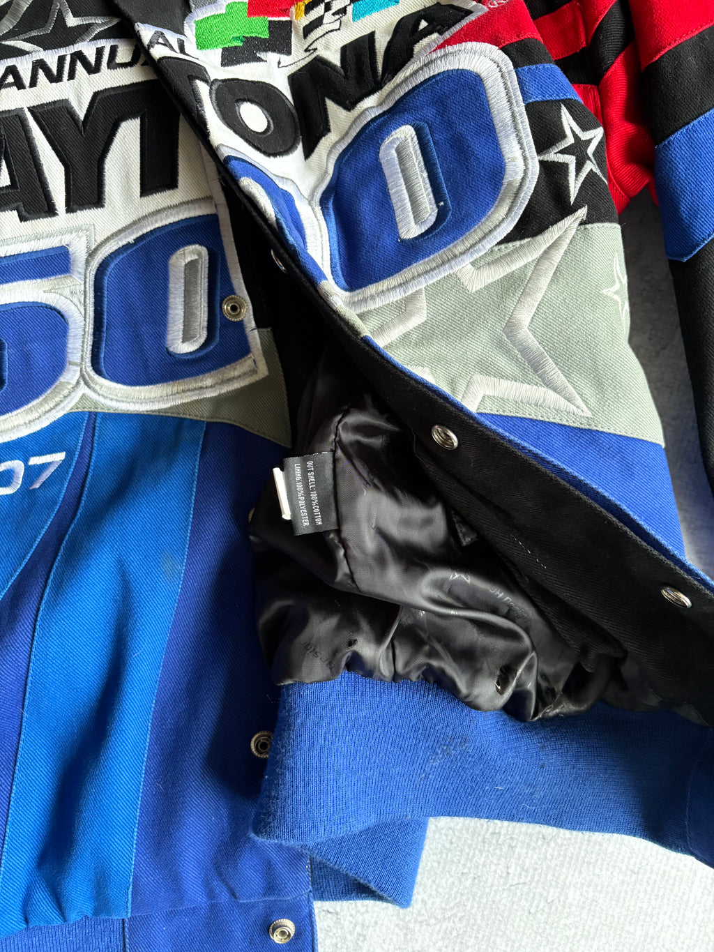 Vintage 2000s Daytona 500 Multicolor Racing Jacket - L