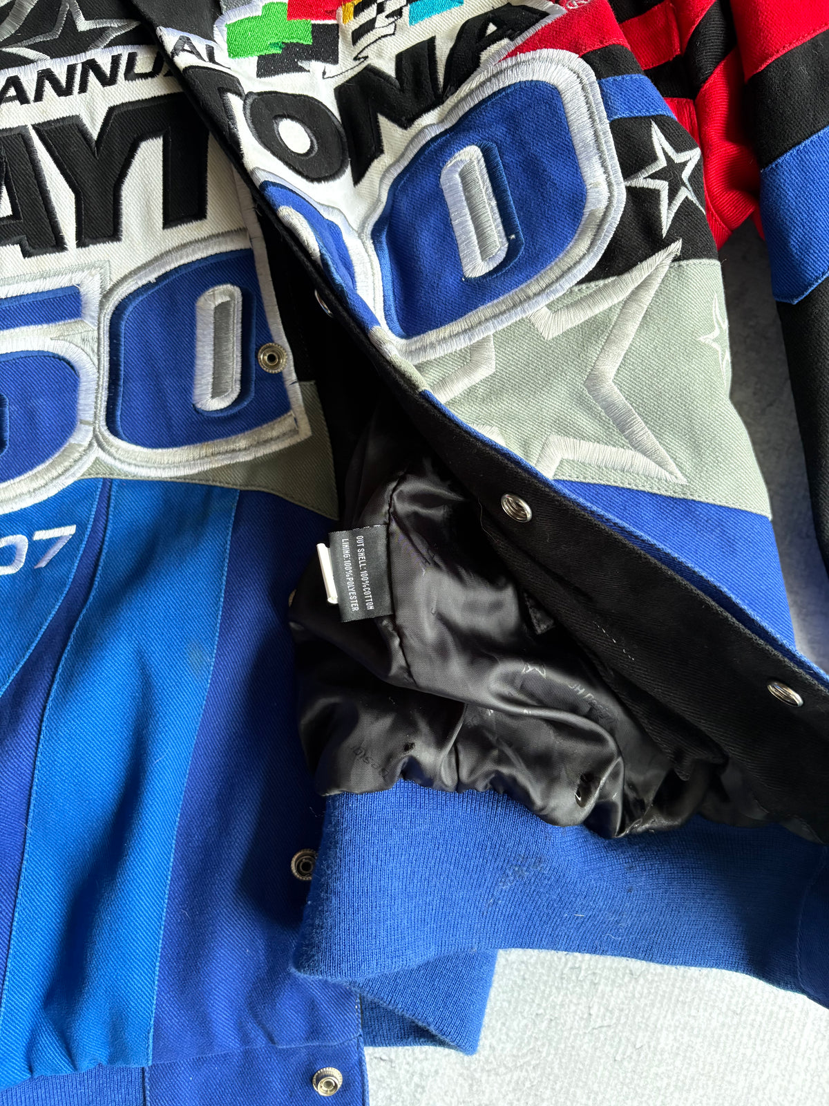 Vintage 2000s Daytona 500 Multicolor Racing Jacket - L