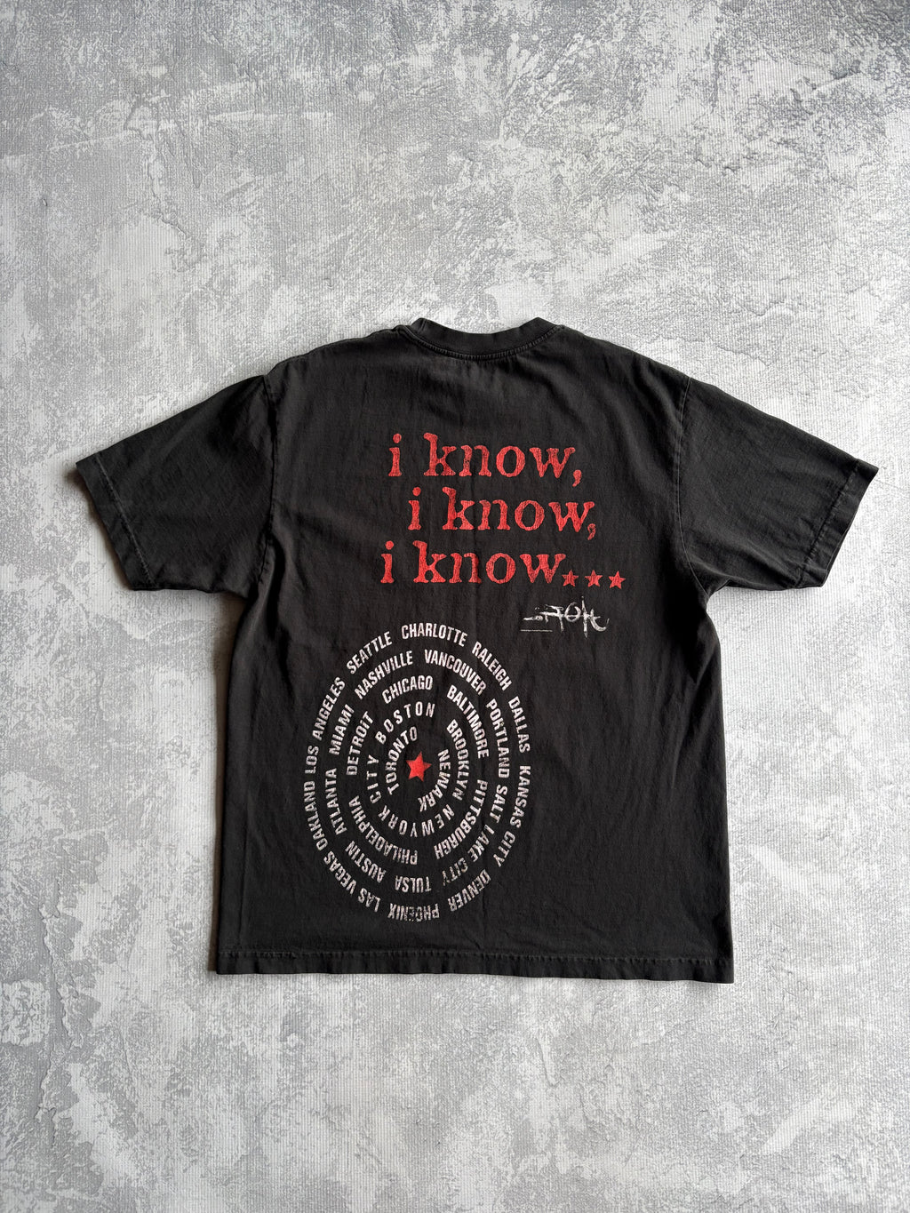 Travis Scott Cactus Jack Utopia Tour I Know Tee - L
