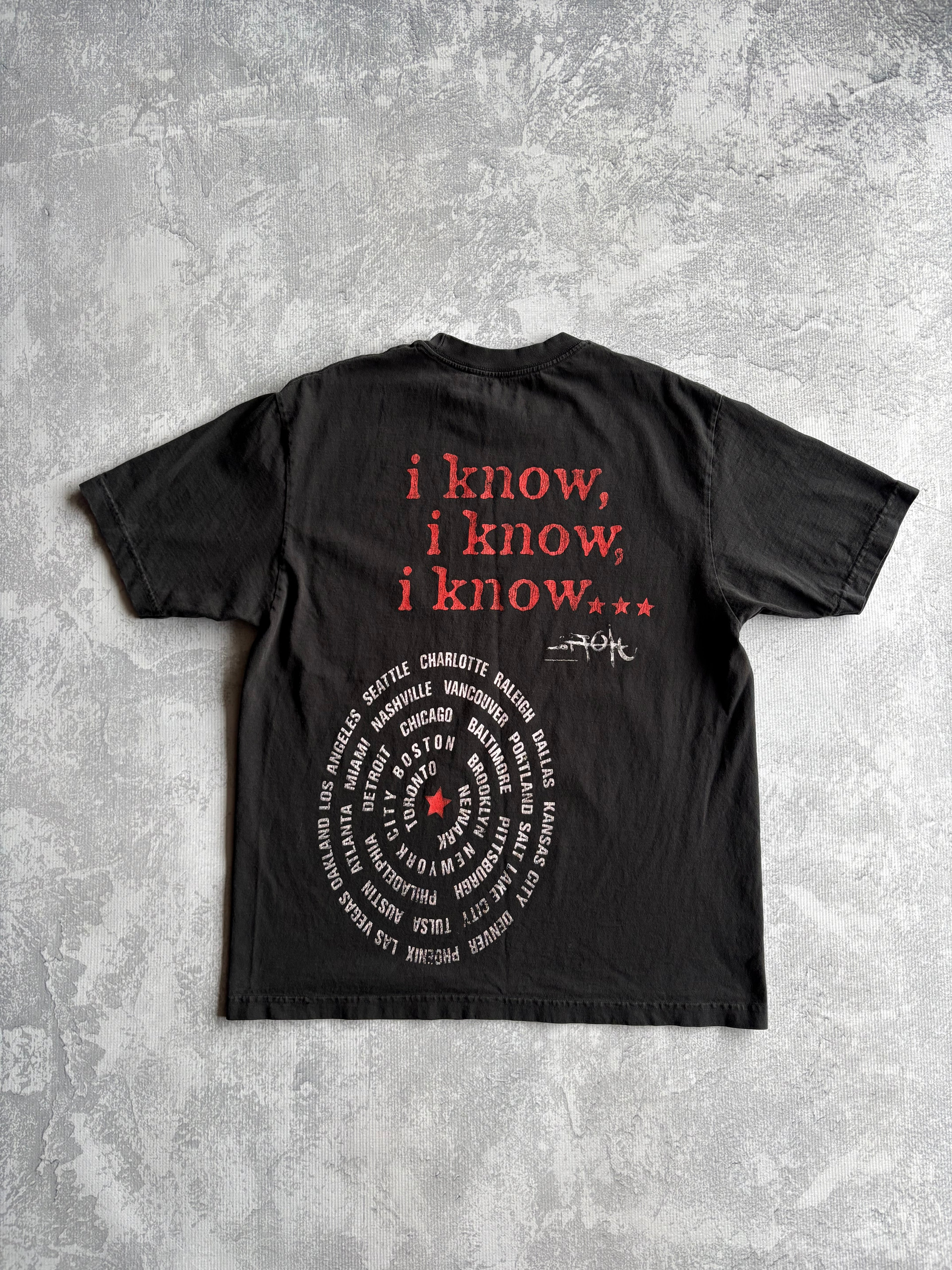 Travis Scott Cactus Jack Utopia Tour I Know Tee - L