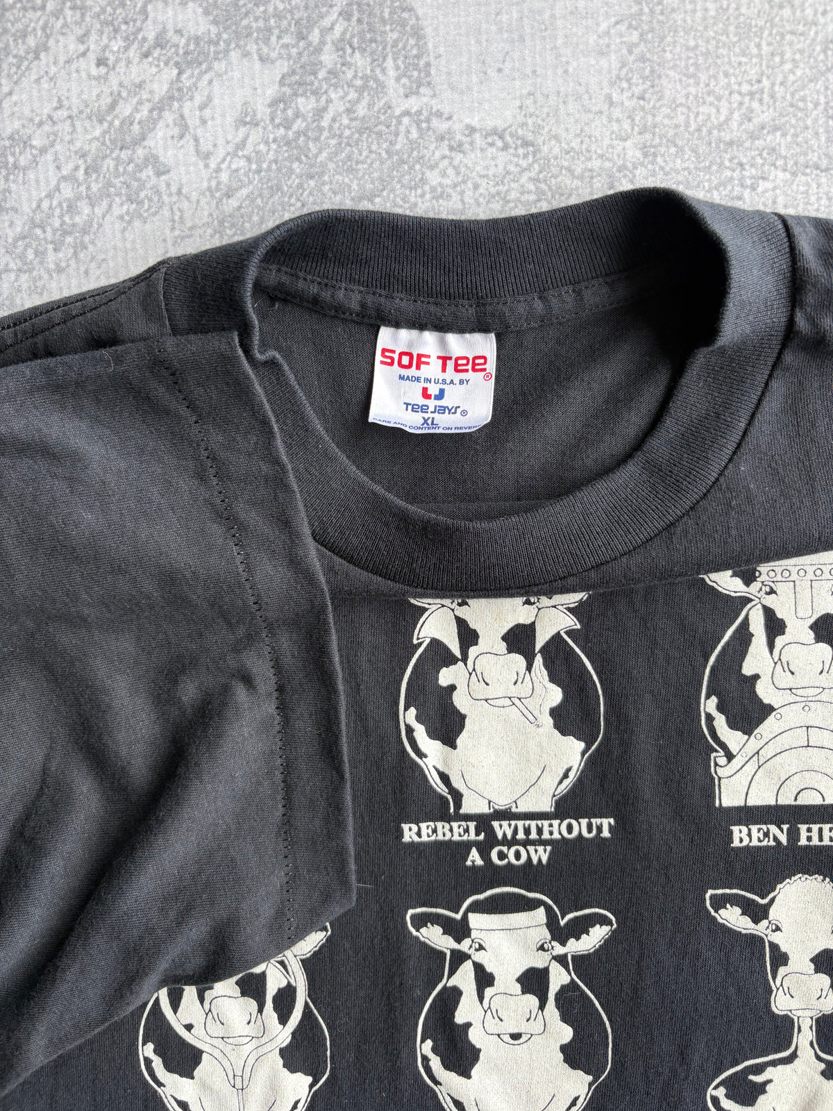 Vintage 90s History Of Moovies Parody Tee Shirt - XL