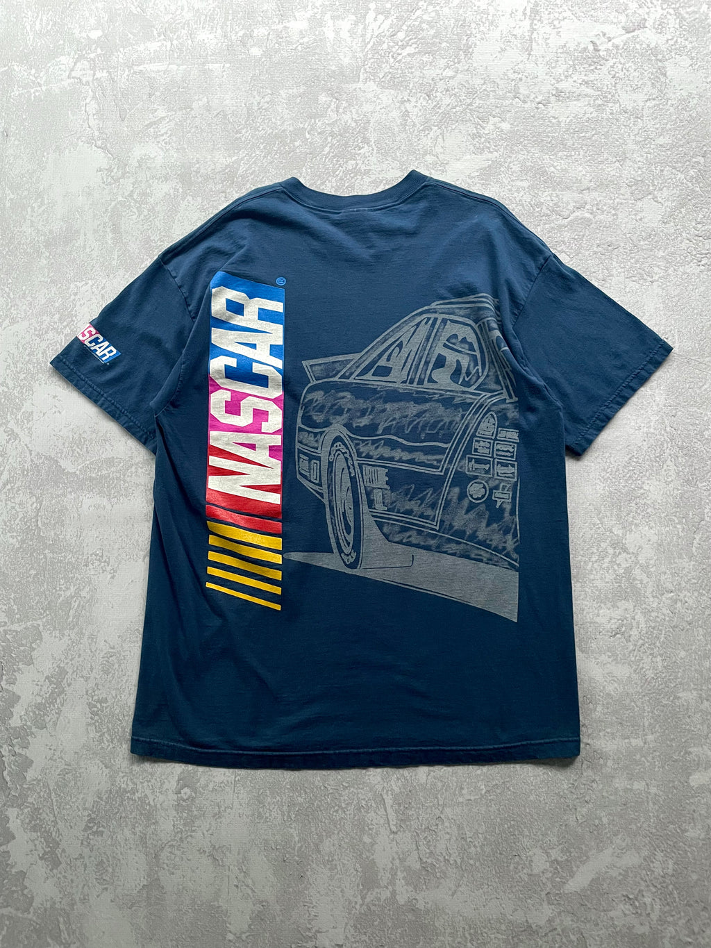 Vintage 90s See Ya!! On Race Day AOP Tee Shirt - XL