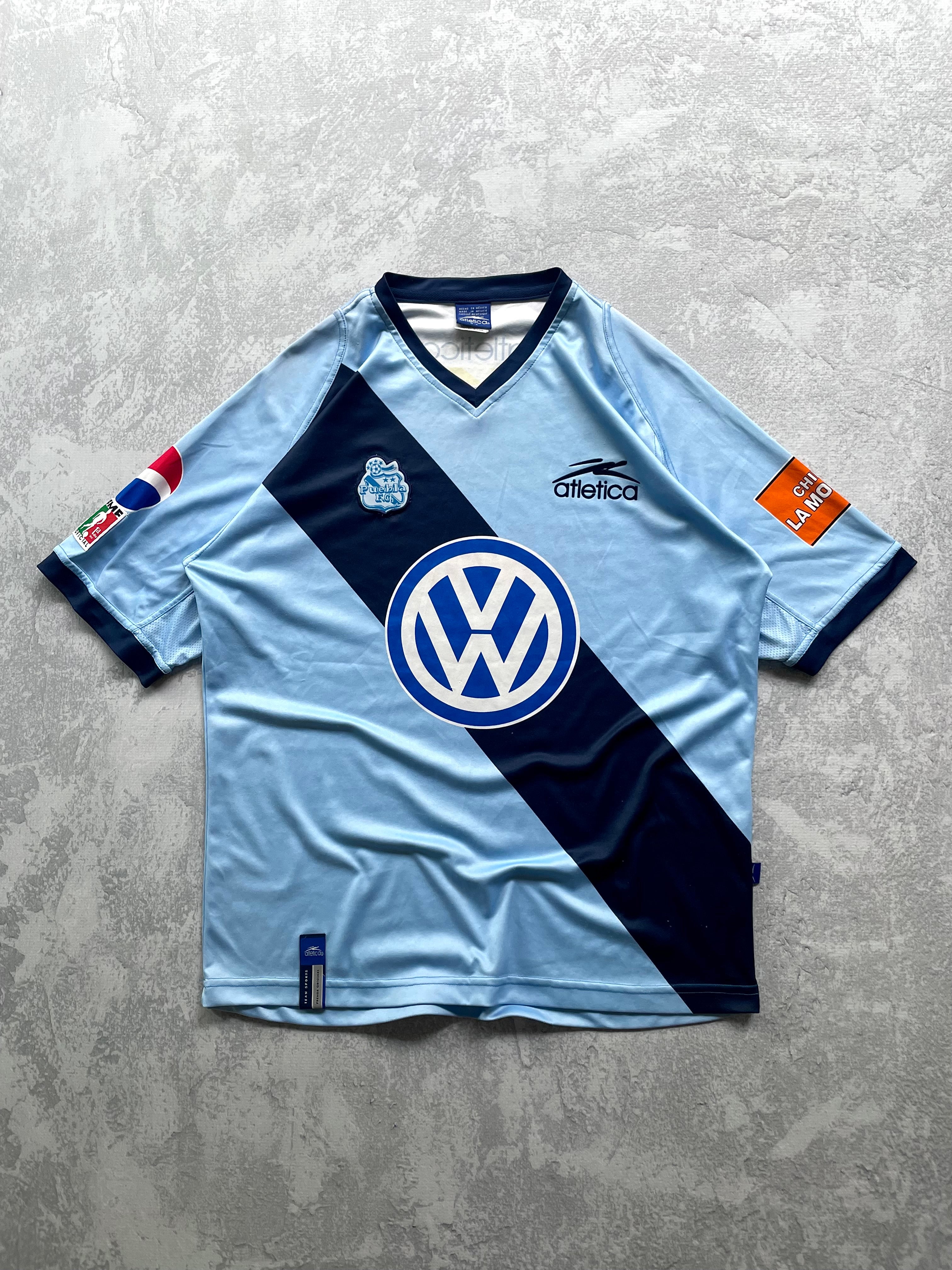Vintage 2003-2004 Athletica Puebla Kit Liga MX Official Jersey - L
