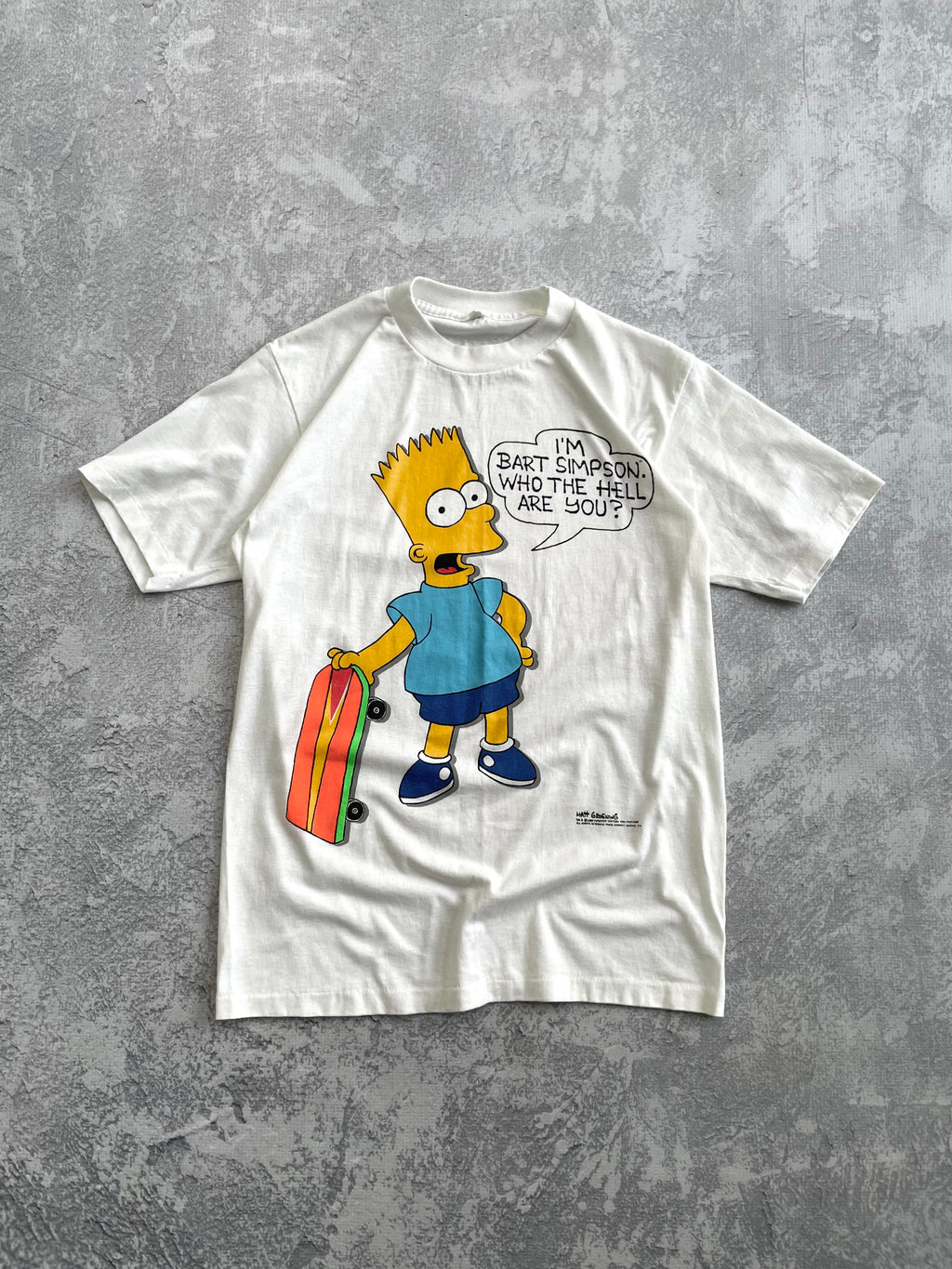 Vintage 80s Bart Simpsons Single Stitch Tee Shirt - L