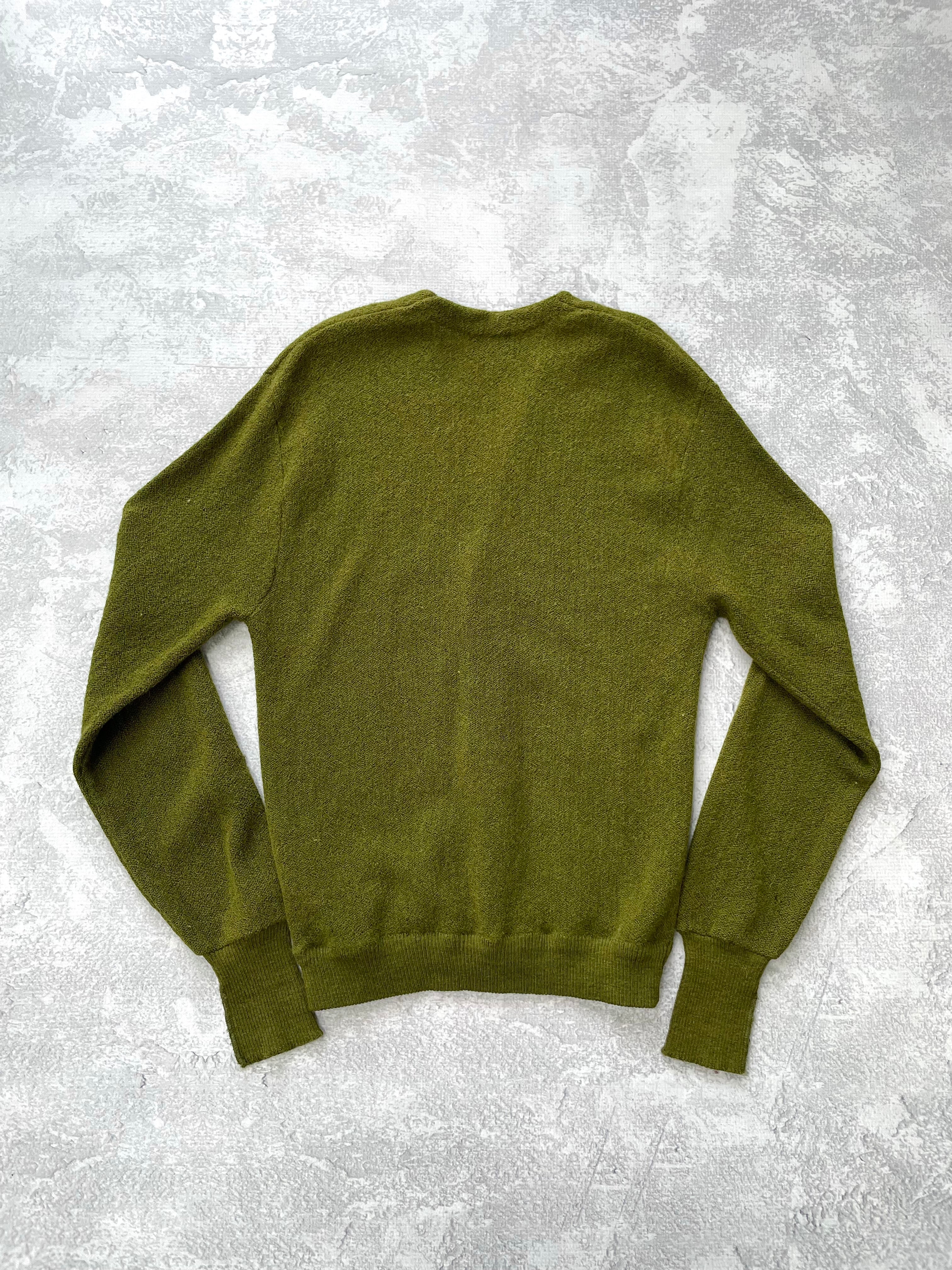 Vintage 80s Pendleton Wool Green Cardigan - M