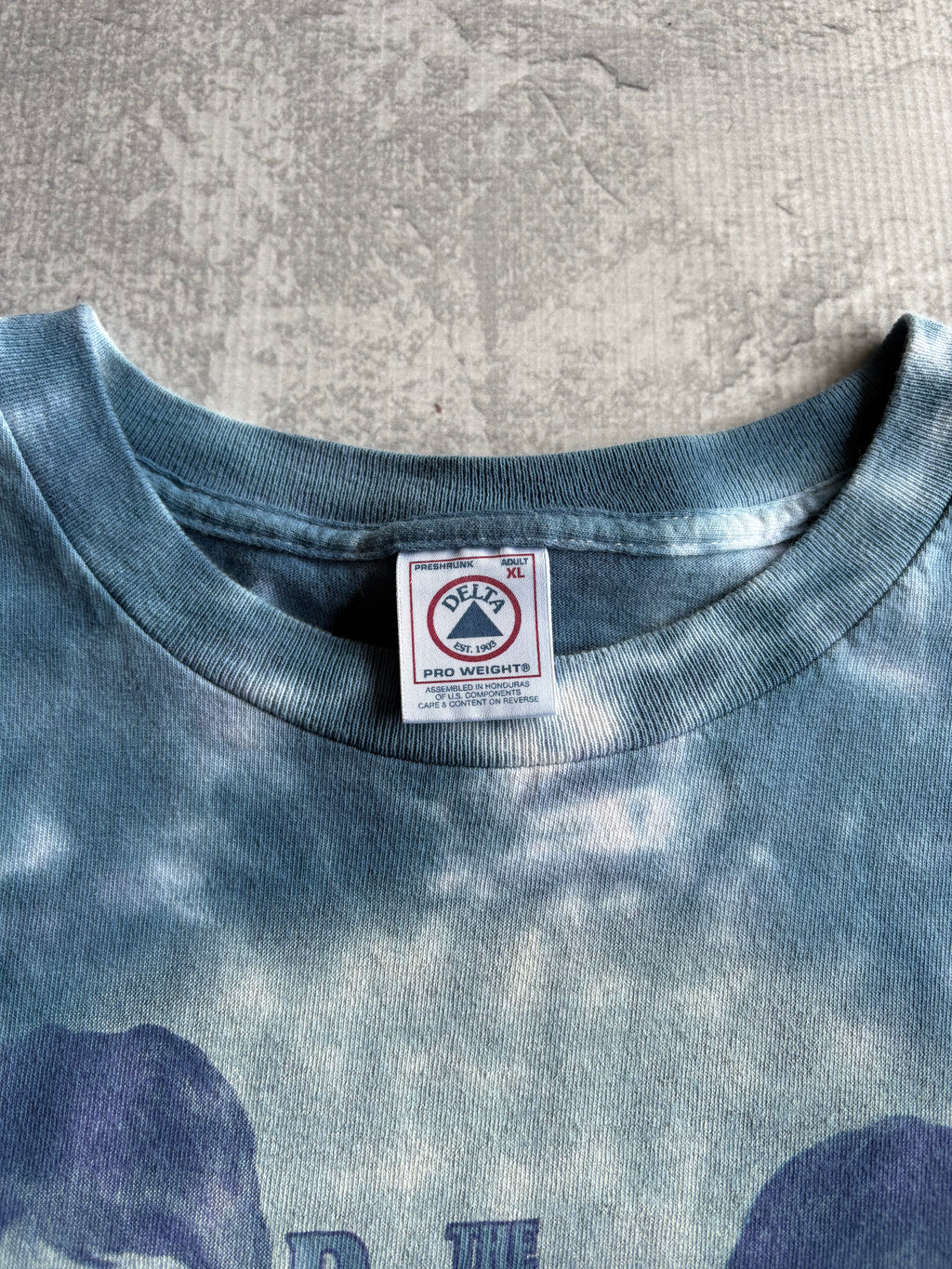 Vintage 90s The Beatles Tie Dye Blue Tee Shirt - XL